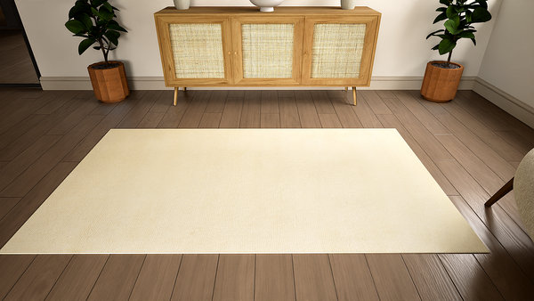 Striped Wool Hand Knotted Area Rug, 1.20m x 0.60m