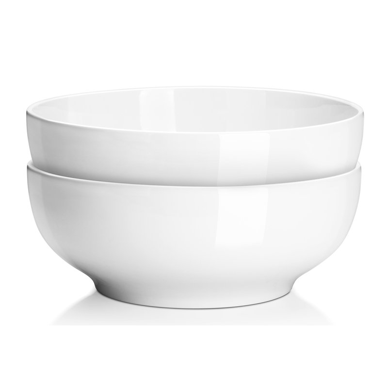 Ensemble de bols de service 2 pièces Tashani, H 3,5 po x l 9,5 po x P 9,5 po