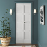Primed 4 Panel Shaker Bi-Fold Door