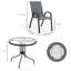 Five-Piece Steel Patio Set, with Glass-Top Table-116112582
