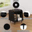 Ensemble de support pour tourne-disque avec rangement pour chambre à coucher, salon, bureau, table tournante avec rangement ouvert, support audio-130797345
