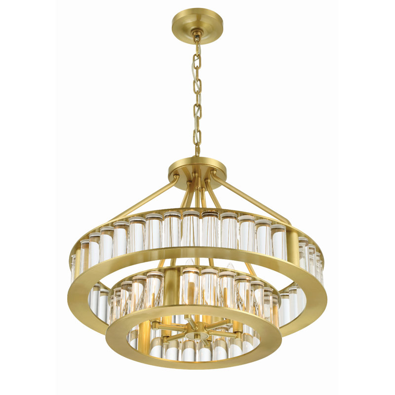 Cleburn 6 - Light Dimmable Tiered Chandelier