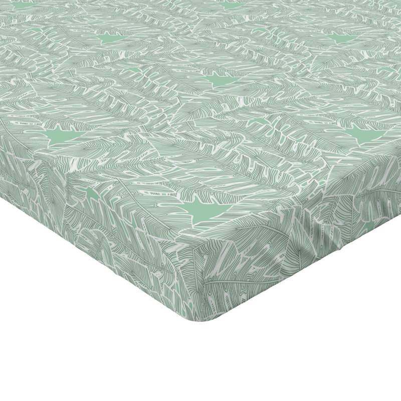 Drap-housse à motif de feuilles Ambesonne, Drap-housse grand