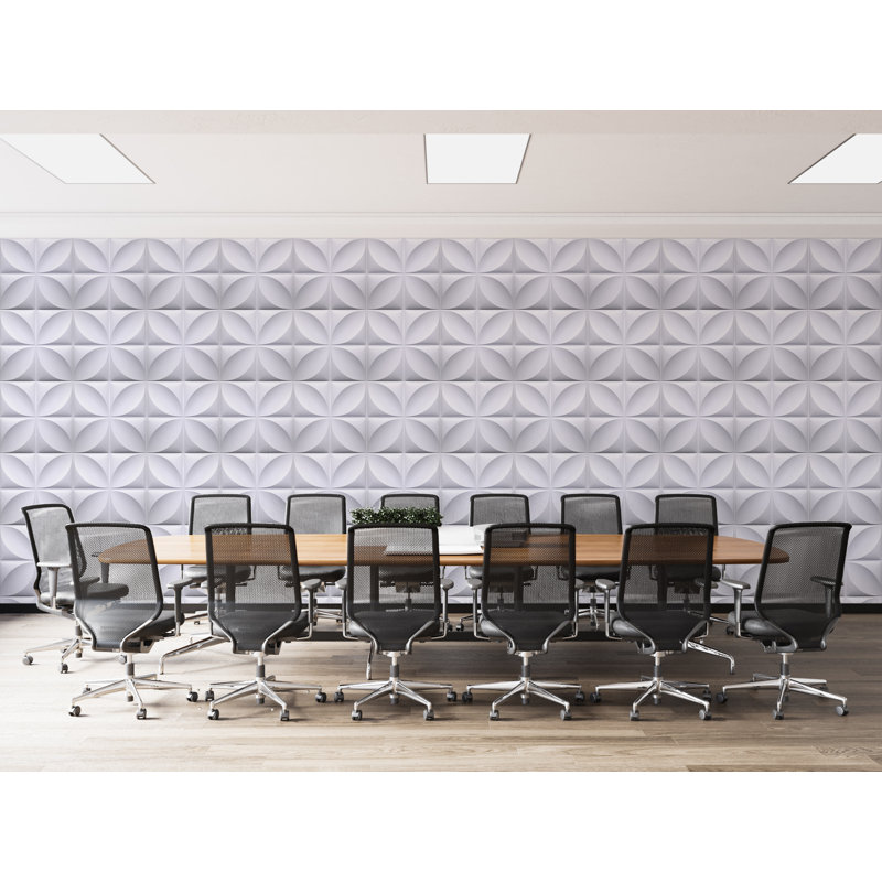 Panneau mural 3D blanc 19,7 po x 19,7 po Falkirk Ross (paquet de 5)