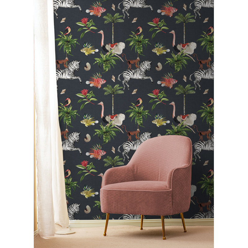 Papier peint non tissé Bungalow Rose
