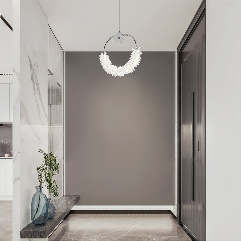 Lustre en cristal moderne avec lampe de chevet Cristal