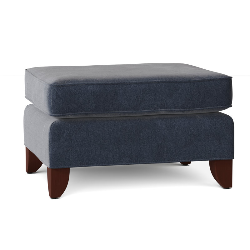  Repose-pieds rectangulaire 31 po, Velours performance bleu marine Tweetie 22, Manhattan