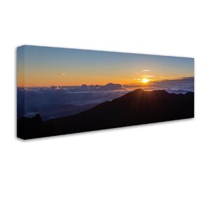 "Haleakala Sunrise Maui" by Pierre Leclerc Photographic Print on Wrapped Canvas