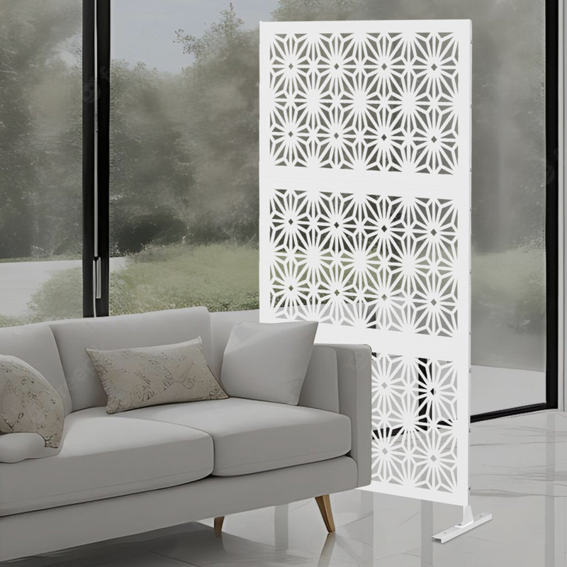 Écran d'intimité à panneaux décoratifs