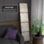 6 Ft. Tall Double Sided Antiqued Paneling Canvas Room Divider-2088596288