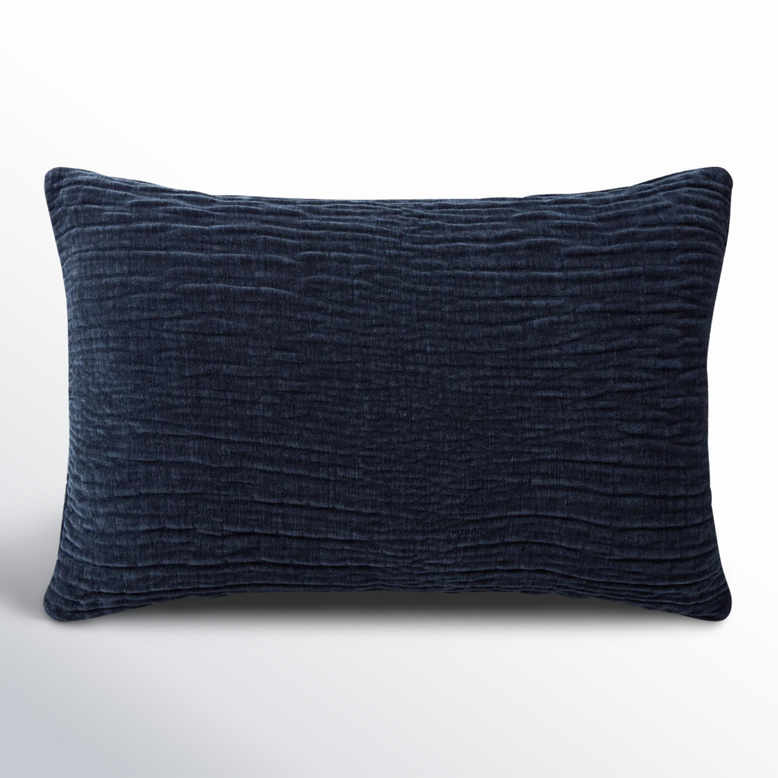 Edan Pillow Cover, Down, 13" x 21", Navy