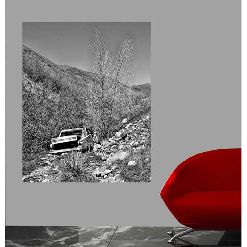 Adhésif décoratif vieille voiture Batie, H 24 po x l 19 po