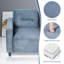 Annandale Somptous 3 canapé modulaire en velours - bleu gris, coussins, détachable, pour le salon et la chambre à coucher-121160166-121160167-121160165