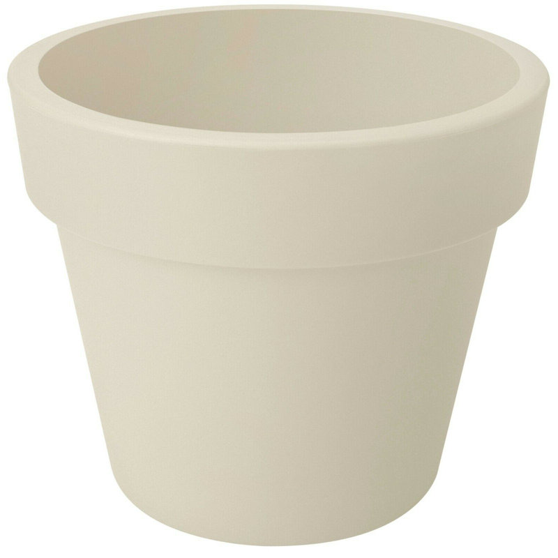 Pot Planter, White, 25cm H x 30cm W x 30cm D