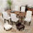 Modern Upholstered Nailhead Dining Chairs Side Chairs (Set of 6)-1022845383
