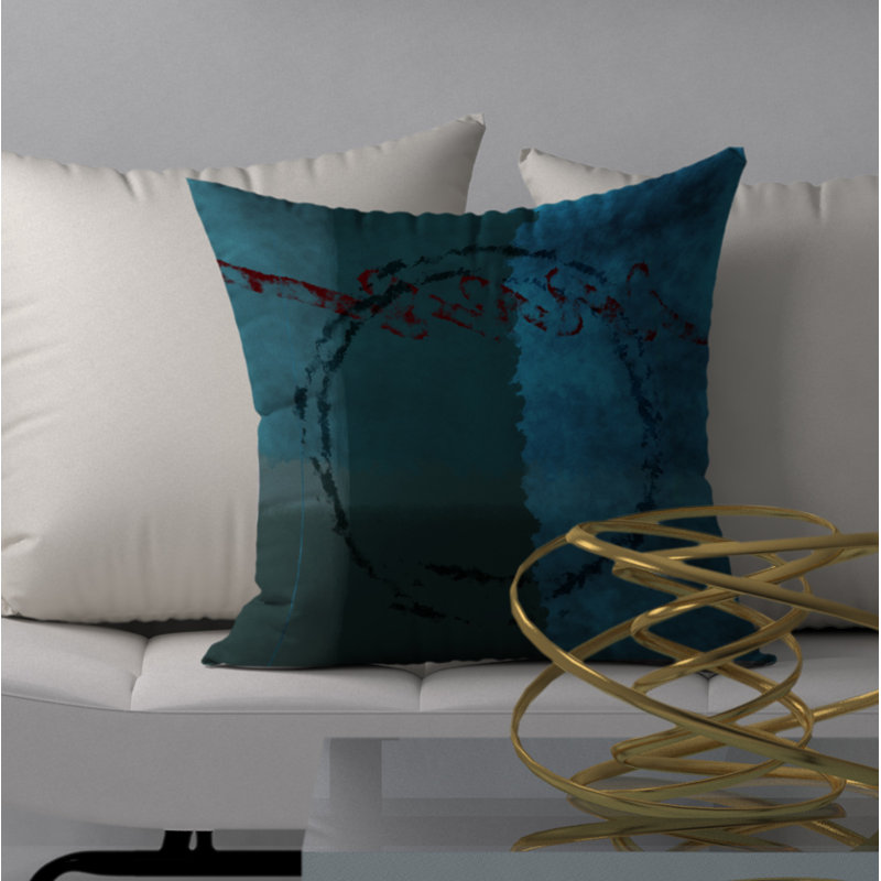 Reversible Throw Pillow, 18" x 18"
