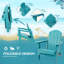 Chaise Adirondack pliante en plastique Bryes-2103598858