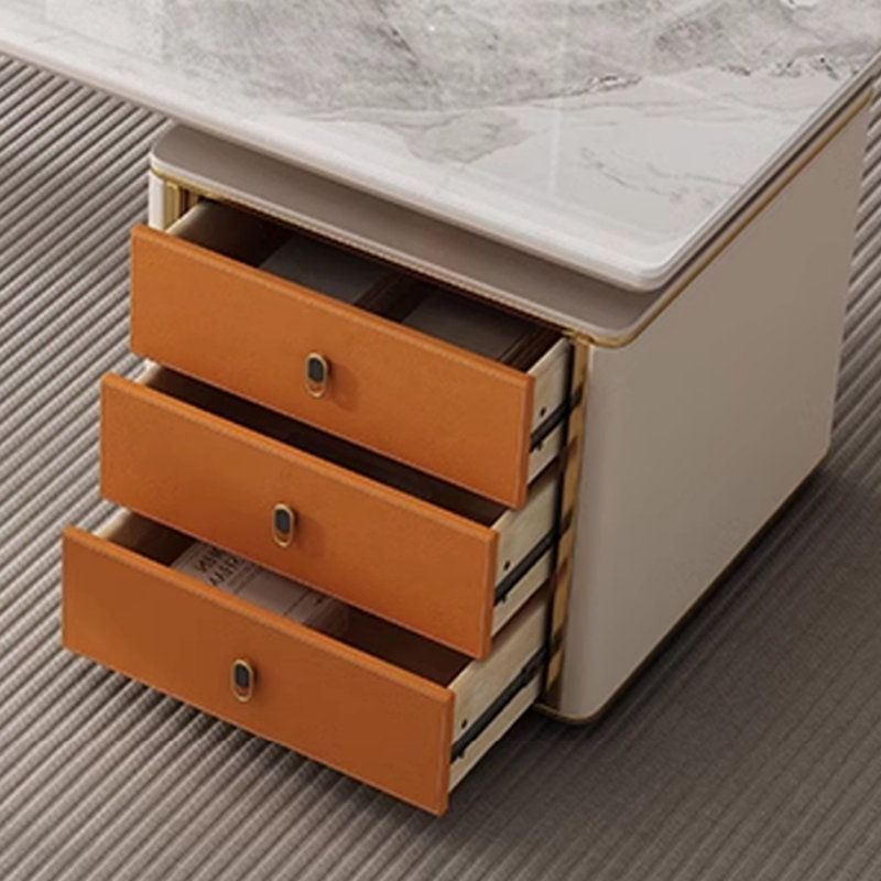 Embrey, White/Orange/Gold