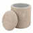 Modern Round Storage Ottoman - Beige