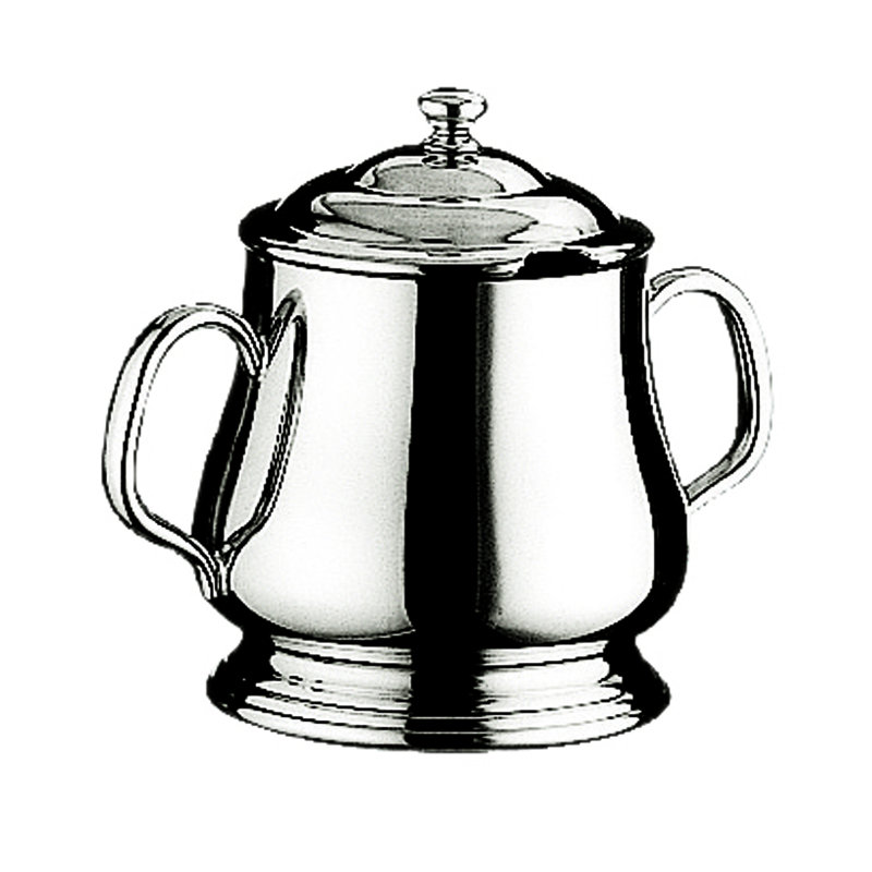 Palace Sugar Bowl with Base - 6 Pieces - Stainless Steel