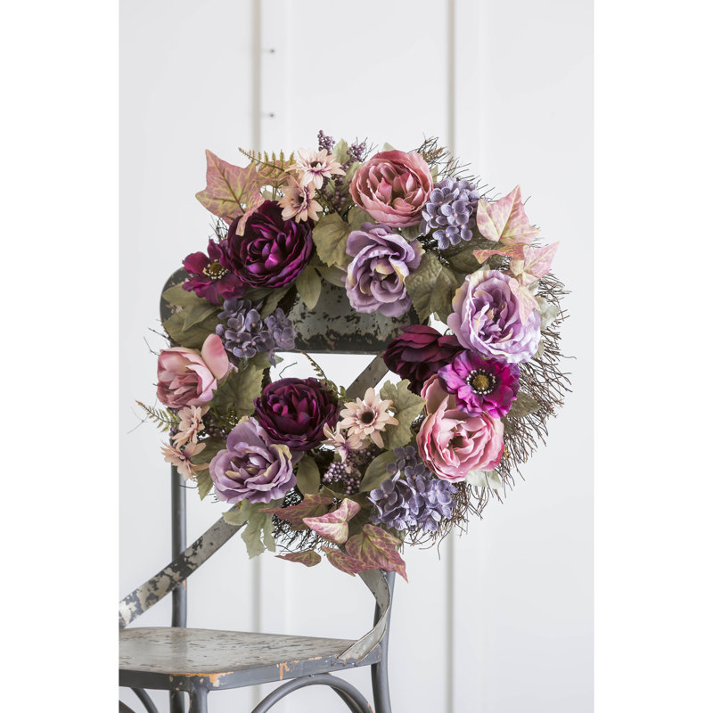Couronne de polyester éclairée 20 po