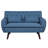 Nicolasa 53.2" Linen Round Arm Loveseat-76926178