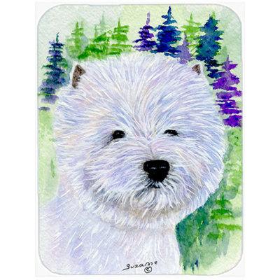 East Urban Home Westie Glass Cutting Board
