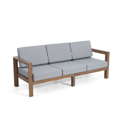 Outdoor Solid Wood Patio Sofa