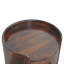 Table d'appoint ronde en velours moka