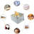 Collapsible Storage Box, Decorative Memory Box With Lid & Metal Reinforced Corners, Cardboard File Bin With Handles, Organizer Gift Box For Keepsake Toy Photos Office Nursery Wardrobe Bookshelf-225393765