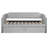 Twin Size Velvet Upholstered Daybed with Pop Up Trundle, 2-in-1 Sofa Bed for Guest Room or Kids Bedroom, Gray-1603288319