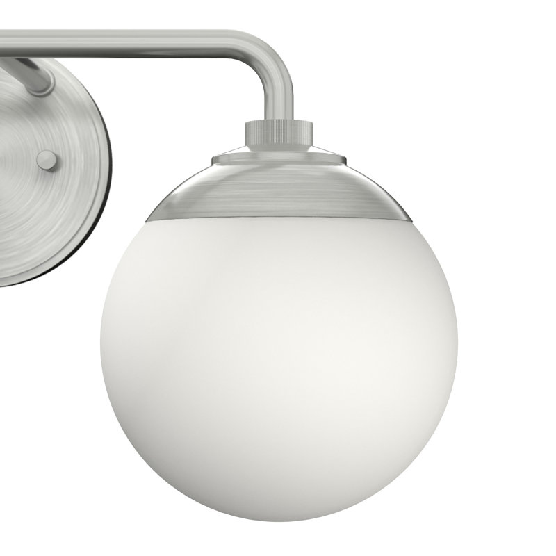 Hepburn Mid-Century Brushed Nickel 3-Light Vanity Sconce