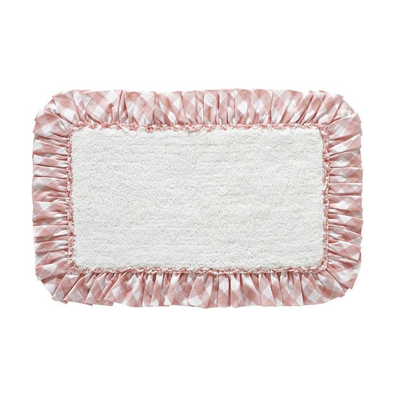  Tapis pour salle de bain Annie, L 20 po x L 30 po, Rose
