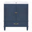 Meuble-lavabo de style rétro 30 po avec lavabo, rangement multifonctionnel et porte à fermeture en douceur-1952463476