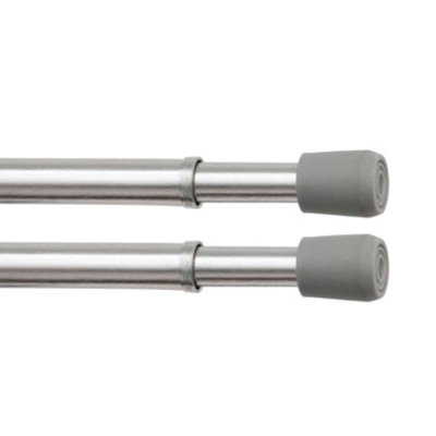 Spring Tension Rod, Adjustable Length, 7/16" Dia. Steel Tube - Basics by Wayfair™