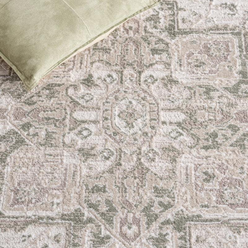 Lunara Power Loom Polyester; Jute/Sisal; Polypropylene Plastic Oriental Indoor Rug, 6'-7" x 6'-7" Square