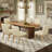Modern Upholstered Dining Chairs, Armless Kitchen Side Chairs with Solid Wood Legs-77475421