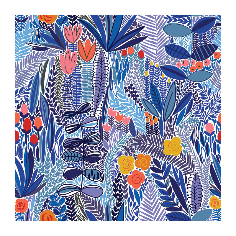 Klahn Wild Flowerabstract Wallpaper, 208 x 146cm