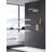Thermostatic 4-Function Solid Brass Shower System with High Pressure 3 Body Jets and Rough-in Valve-70265397