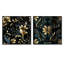 Essonnes - Ensemble de 2 collages carrés botaniques abstraits-101858421-101858420