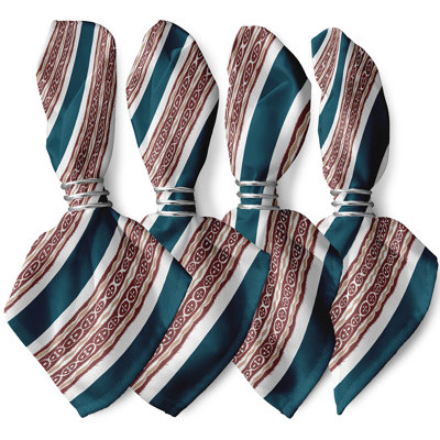 Daeisha Polyester Striped Square Napkin