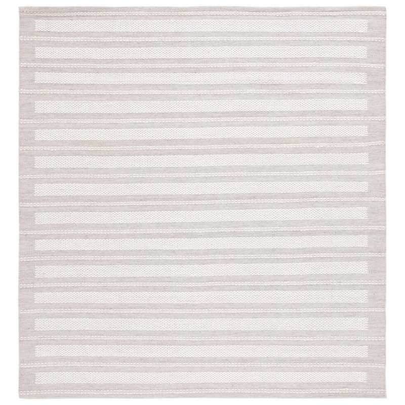 Tarazi Hand Woven Pet Striped Rug, Square 6'