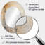 Décoration de miroir mural beige et or forêt minimaliste I - Beige-1688085992