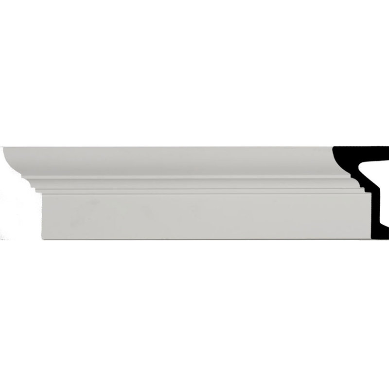 Primed Polyurethane 6-1/4" x 7-ft 10-1/2" Crown Moulding