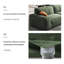 Canapé modulaire en polyester vert-52840552-52840555
