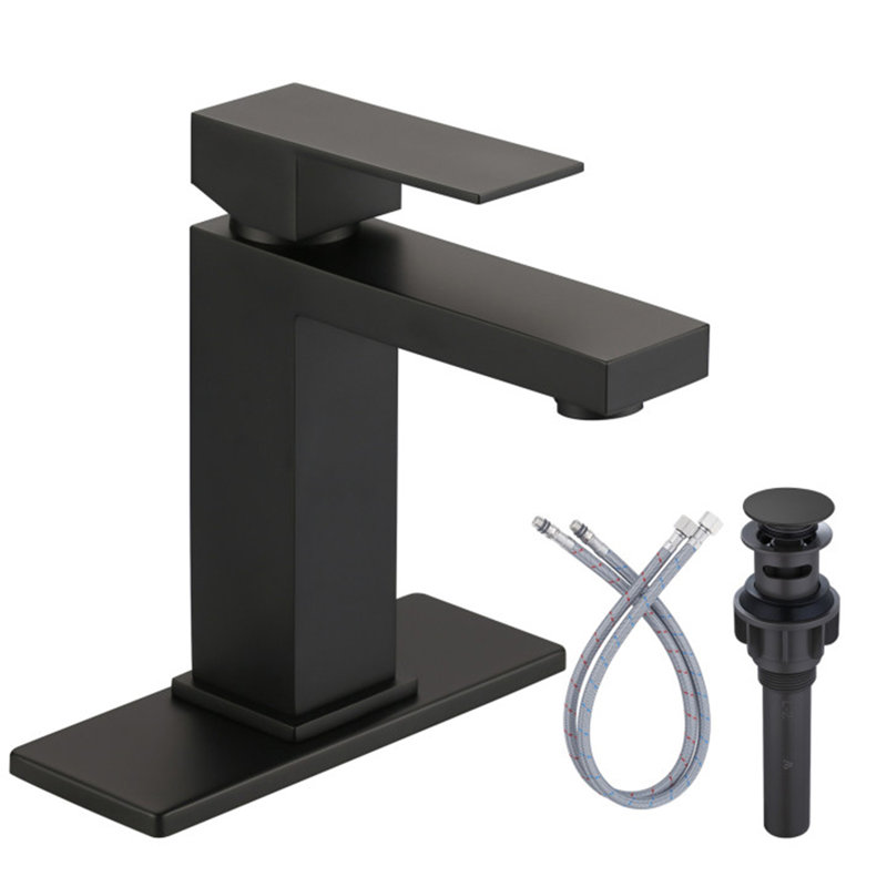 Robinet de salle de bain à un trou, Noir