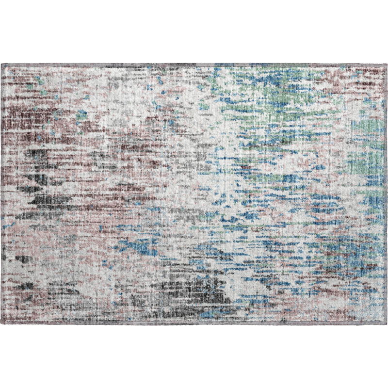 Premium Machine Washable Driessen AMF66 Multi Rug, Rectangle 1'8" x 2'6"