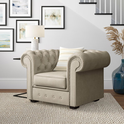Allegra Upholstered Chesterfield Chair