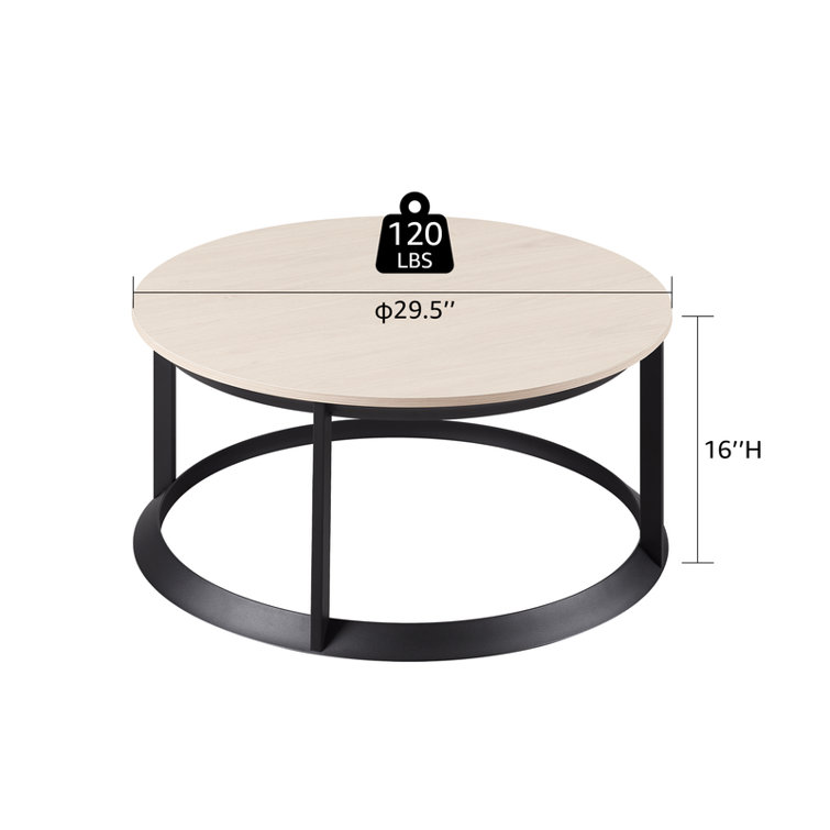 Small Accent Table with Engineered Wood Top