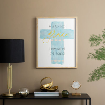 Amazing Grace Framed Print - Solid Wood